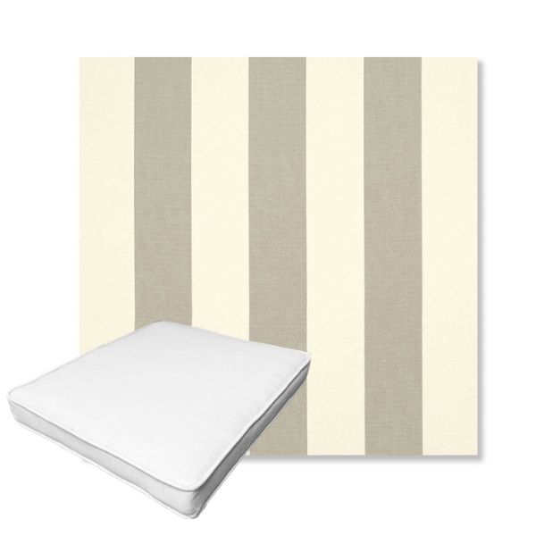 Picture of Solana Seagull | Boxed Outdoor Dining Chair Seat Cushions - Sunbrella© Fabric