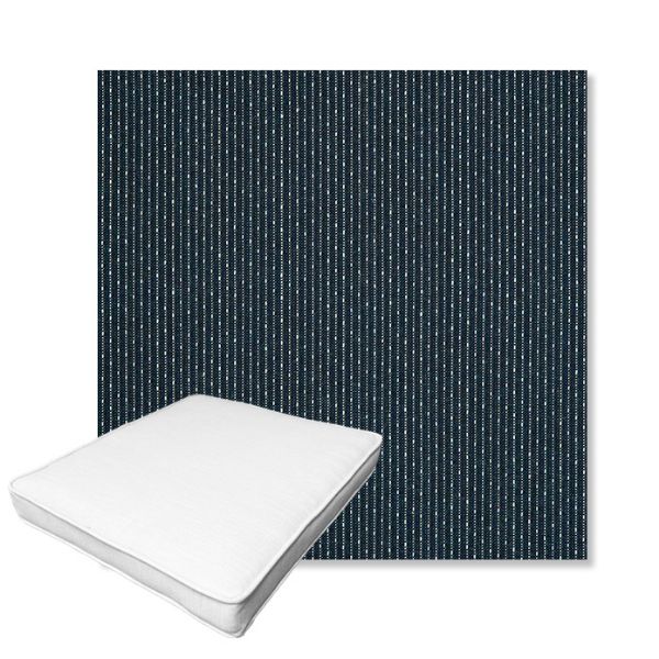 Picture of Solo Indigo | Boxed Outdoor Dining Chair Seat Cushions - Sunbrella© Fabric