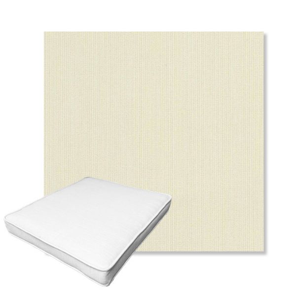 Picture of Spectrum Eggshell | Boxed Outdoor Dining Chair Seat Cushions - Sunbrella© Fabric