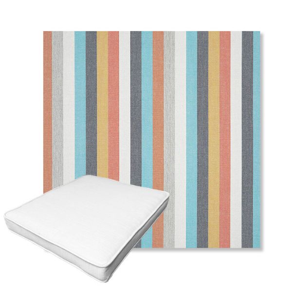 Picture of Surround Sunrise | Boxed Outdoor Dining Chair Seat Cushions - Sunbrella© Fabric