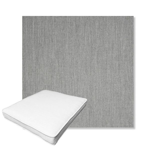 Picture of Switch Silver | Boxed Outdoor Dining Chair Seat Cushions - Sunbrella© Fabric
