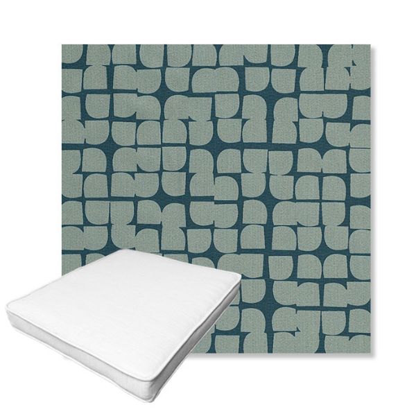 Picture of Toggle Splash | Boxed Outdoor Dining Chair Seat Cushions - Sunbrella© Fabric