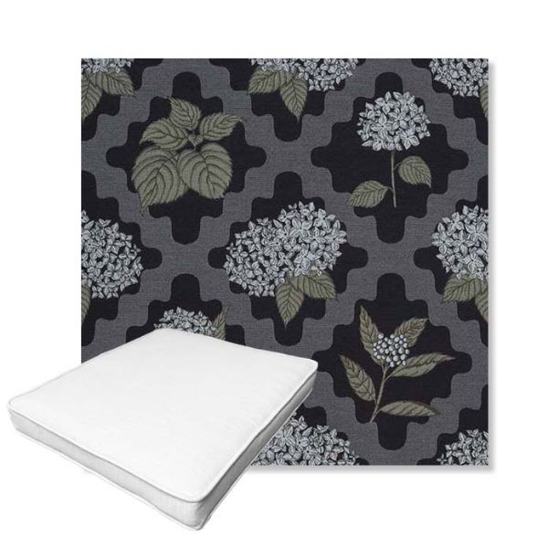 Picture of Trellis Morning Glory | Boxed Outdoor Dining Chair Seat Cushions - Sunbrella© Fabric
