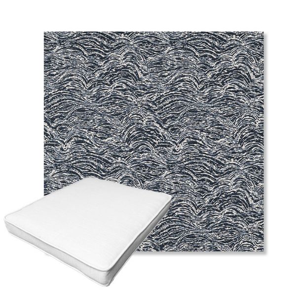 Picture of Undercurrent Tide | Boxed Outdoor Dining Chair Seat Cushions - Sunbrella© Fabric