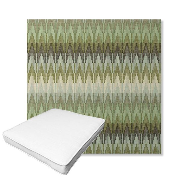 Picture of Valley Herbal | Boxed Outdoor Dining Chair Seat Cushions - Sunbrella© Fabric
