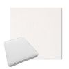 Picture of Abstraction Snow | Boxed Trapezoid Outdoor Dining Chair Seat Cushions - Sunbrella© Fabric