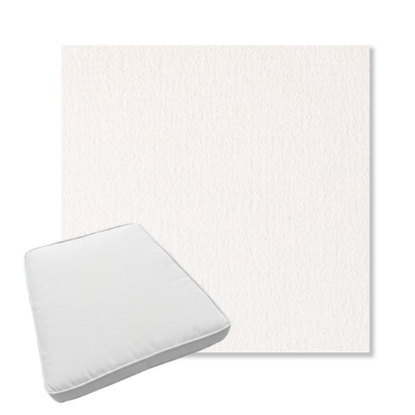 Picture of Abstraction Snow | Boxed Trapezoid Outdoor Dining Chair Seat Cushions - Sunbrella© Fabric