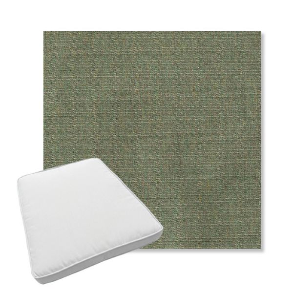 Picture of Ambrose Fern | Boxed Trapezoid Outdoor Dining Chair Seat Cushions - Sunbrella© Fabric