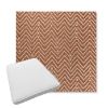 Picture of Argo Clay | Boxed Trapezoid Outdoor Dining Chair Seat Cushions - Sunbrella© Fabric