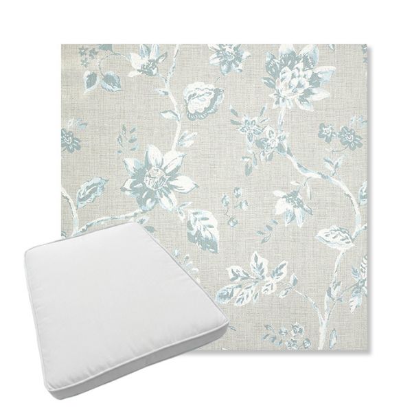 Picture of Ariana Dew | Boxed Trapezoid Outdoor Dining Chair Seat Cushions - Sunbrella© Fabric