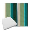 Picture of Beaming Lagoon | Boxed Trapezoid Outdoor Dining Chair Seat Cushions - Sunbrella© Fabric