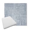Picture of Boro Indigo | Boxed Trapezoid Outdoor Dining Chair Seat Cushions - Sunbrella© Fabric