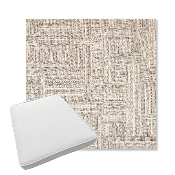 Picture of Boro Walnut | Boxed Trapezoid Outdoor Dining Chair Seat Cushions - Sunbrella© Fabric