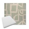 Picture of Brushstroke Duckegg | Boxed Trapezoid Outdoor Dining Chair Seat Cushions - Sunbrella© Fabric