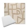 Picture of Brushstroke Stucco | Boxed Trapezoid Outdoor Dining Chair Seat Cushions - Sunbrella© Fabric