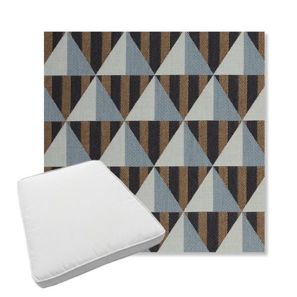 Picture of Buoy Cape Cod | Boxed Trapezoid Outdoor Dining Chair Seat Cushions - Sunbrella© Fabric