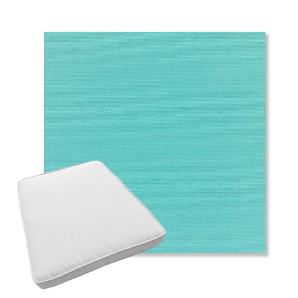 Picture of Canvas Aruba | Boxed Trapezoid Outdoor Dining Chair Seat Cushions - Sunbrella© Fabric