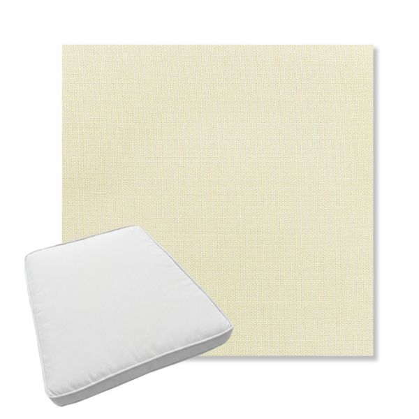 Picture of Canvas Birds Eye | Boxed Trapezoid Outdoor Dining Chair Seat Cushions - Sunbrella© Fabric