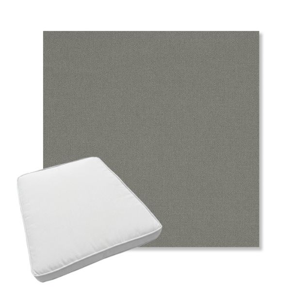 Picture of Canvas Charcoal | Boxed Trapezoid Outdoor Dining Chair Seat Cushions - Sunbrella© Fabric