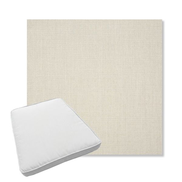 Picture of Canvas Cloud | Boxed Trapezoid Outdoor Dining Chair Seat Cushions - Sunbrella© Fabric