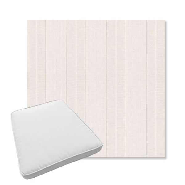 Picture of Carlo Sand | Boxed Trapezoid Outdoor Dining Chair Seat Cushions - Sunbrella© Fabric