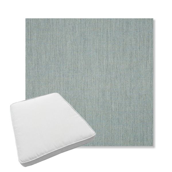 Picture of Cast Mist | Boxed Trapezoid Outdoor Dining Chair Seat Cushions - Sunbrella© Fabric