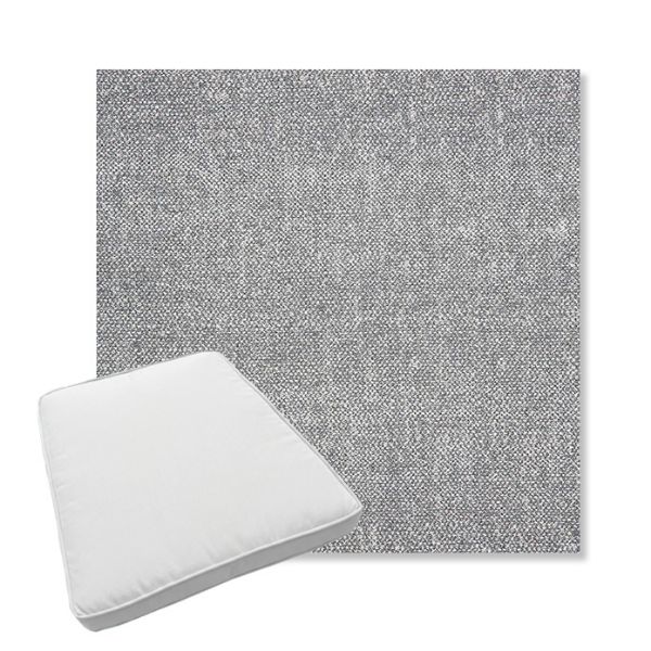 Picture of Chartres Gull | Boxed Trapezoid Outdoor Dining Chair Seat Cushions - Sunbrella© Fabric