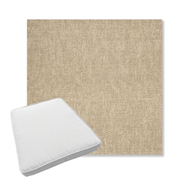 Picture of Chartres Malt | Boxed Trapezoid Outdoor Dining Chair Seat Cushions - Sunbrella© Fabric