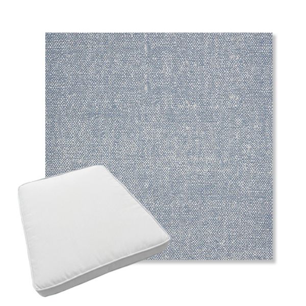 Picture of Chartres Rainfall | Boxed Trapezoid Outdoor Dining Chair Seat Cushions - Sunbrella© Fabric