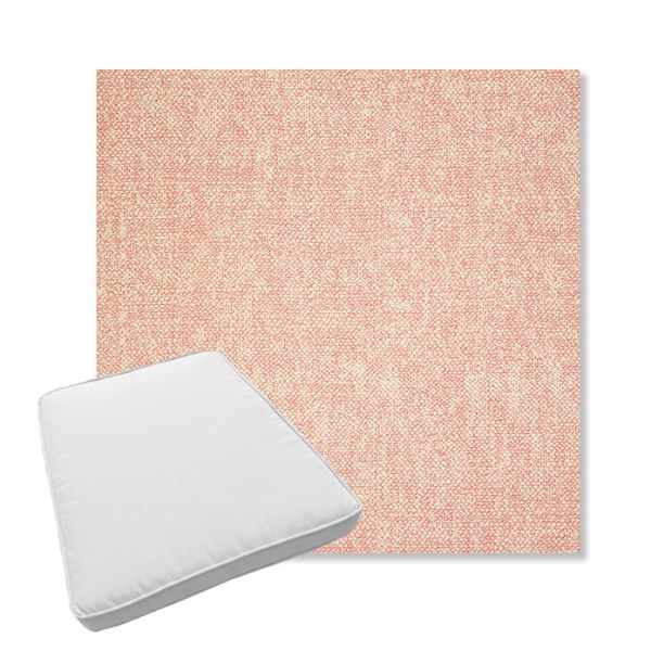 Picture of Chartres Rose | Boxed Trapezoid Outdoor Dining Chair Seat Cushions - Sunbrella© Fabric