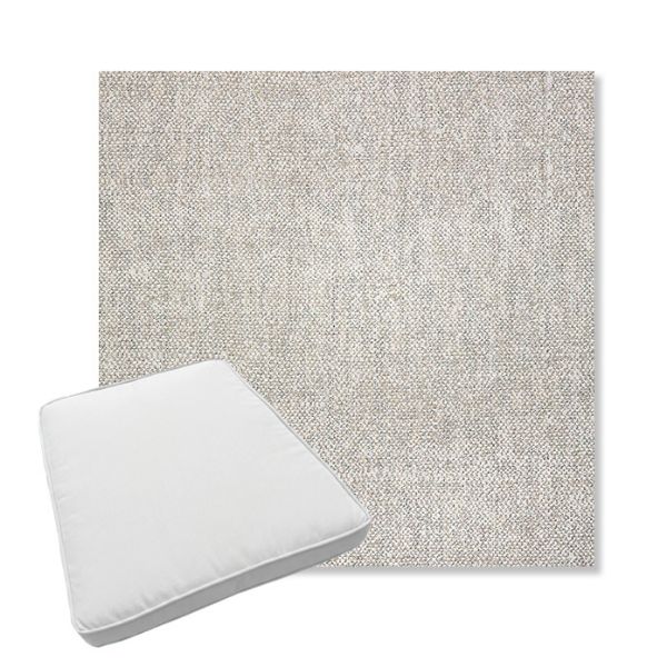 Picture of Chartres Silk | Boxed Trapezoid Outdoor Dining Chair Seat Cushions - Sunbrella© Fabric