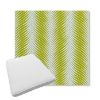 Picture of Clock Out Frond | Boxed Trapezoid Outdoor Dining Chair Seat Cushions - Sunbrella© Fabric