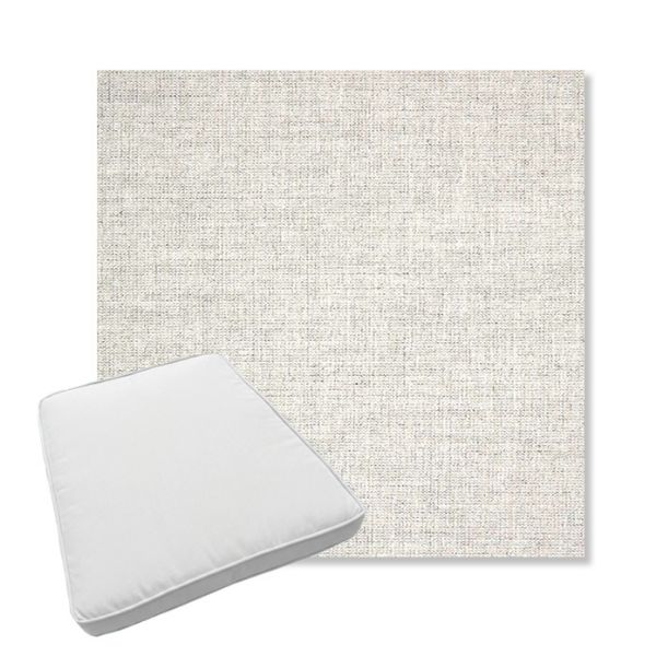 Picture of Crush Cloud | Boxed Trapezoid Outdoor Dining Chair Seat Cushions - Sunbrella© Fabric