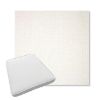 Picture of Crush Snow | Boxed Trapezoid Outdoor Dining Chair Seat Cushions - Sunbrella© Fabric