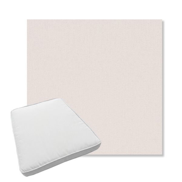 Picture of Dither Snow | Boxed Trapezoid Outdoor Dining Chair Seat Cushions - Sunbrella© Fabric