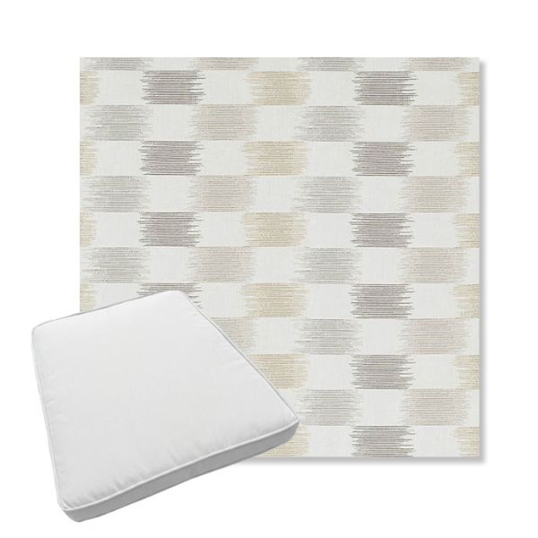 Picture of Dream Dune | Boxed Trapezoid Outdoor Dining Chair Seat Cushions - Sunbrella© Fabric