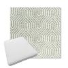Picture of Etna Juniper | Boxed Trapezoid Outdoor Dining Chair Seat Cushions - Sunbrella© Fabric