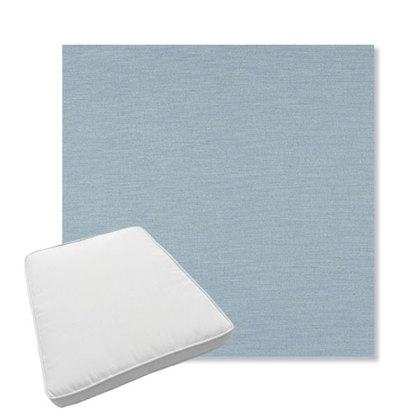 Picture of Exhale Dewdrop | Boxed Trapezoid Outdoor Dining Chair Seat Cushions - Sunbrella© Fabric