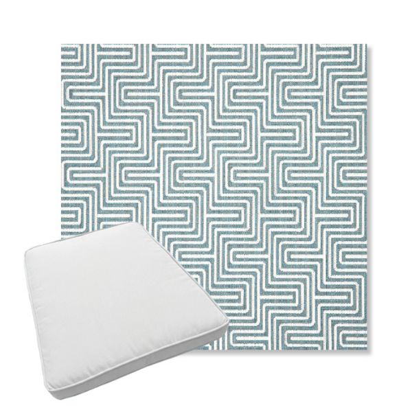 Picture of Figure Twilight | Boxed Trapezoid Outdoor Dining Chair Seat Cushions - Sunbrella© Fabric