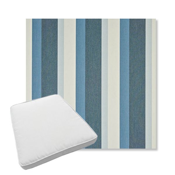 Picture of Gateway Coast | Boxed Trapezoid Outdoor Dining Chair Seat Cushions - Sunbrella© Fabric