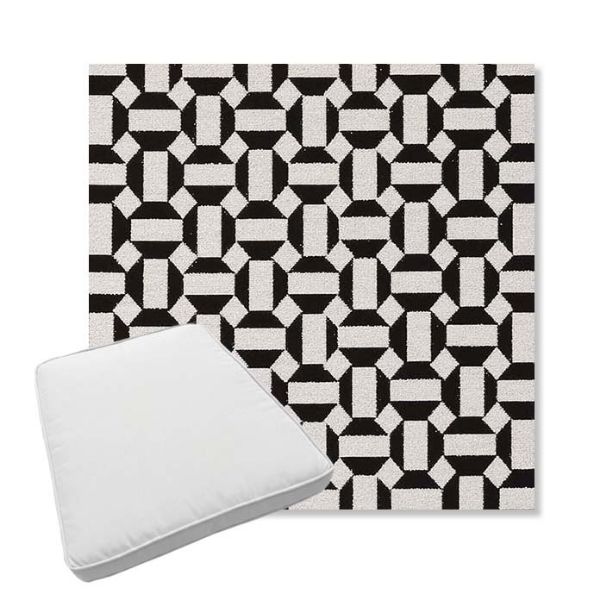 Picture of Hoopla Panda | Boxed Trapezoid Outdoor Dining Chair Seat Cushions - Sunbrella© Fabric