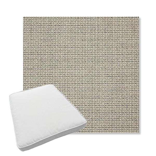 Picture of Hybrid Smoke | Boxed Trapezoid Outdoor Dining Chair Seat Cushions - Sunbrella© Fabric