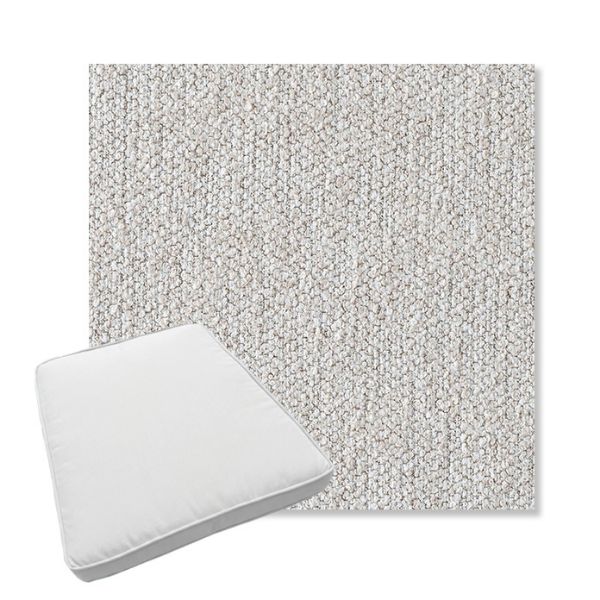 Picture of Improve Stucco | Boxed Trapezoid Outdoor Dining Chair Seat Cushions - Sunbrella© Fabric