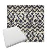 Picture of Inga Midnight | Boxed Trapezoid Outdoor Dining Chair Seat Cushions - Sunbrella© Fabric