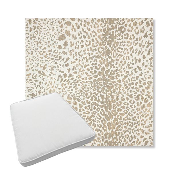 Picture of Instinct Dune | Boxed Trapezoid Outdoor Dining Chair Seat Cushions - Sunbrella© Fabric