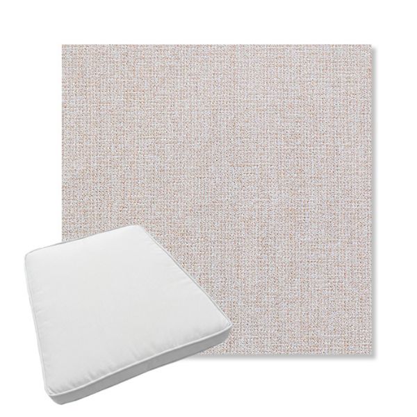 Picture of Kismet Flax | Boxed Trapezoid Outdoor Dining Chair Seat Cushions - Sunbrella© Fabric