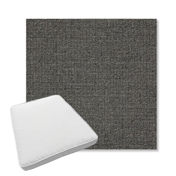 Picture of Kudos Carbon | Boxed Trapezoid Outdoor Dining Chair Seat Cushions - Sunbrella© Fabric