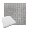 Picture of Kudos Newsprint | Boxed Trapezoid Outdoor Dining Chair Seat Cushions - Sunbrella© Fabric