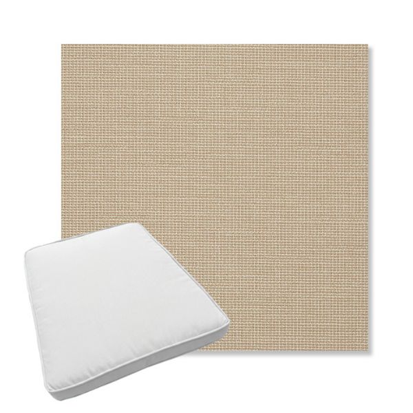 Picture of Kudos Sanddune | Boxed Trapezoid Outdoor Dining Chair Seat Cushions - Sunbrella© Fabric