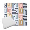 Picture of Labyrinth Fiesta | Boxed Trapezoid Outdoor Dining Chair Seat Cushions - Sunbrella© Fabric